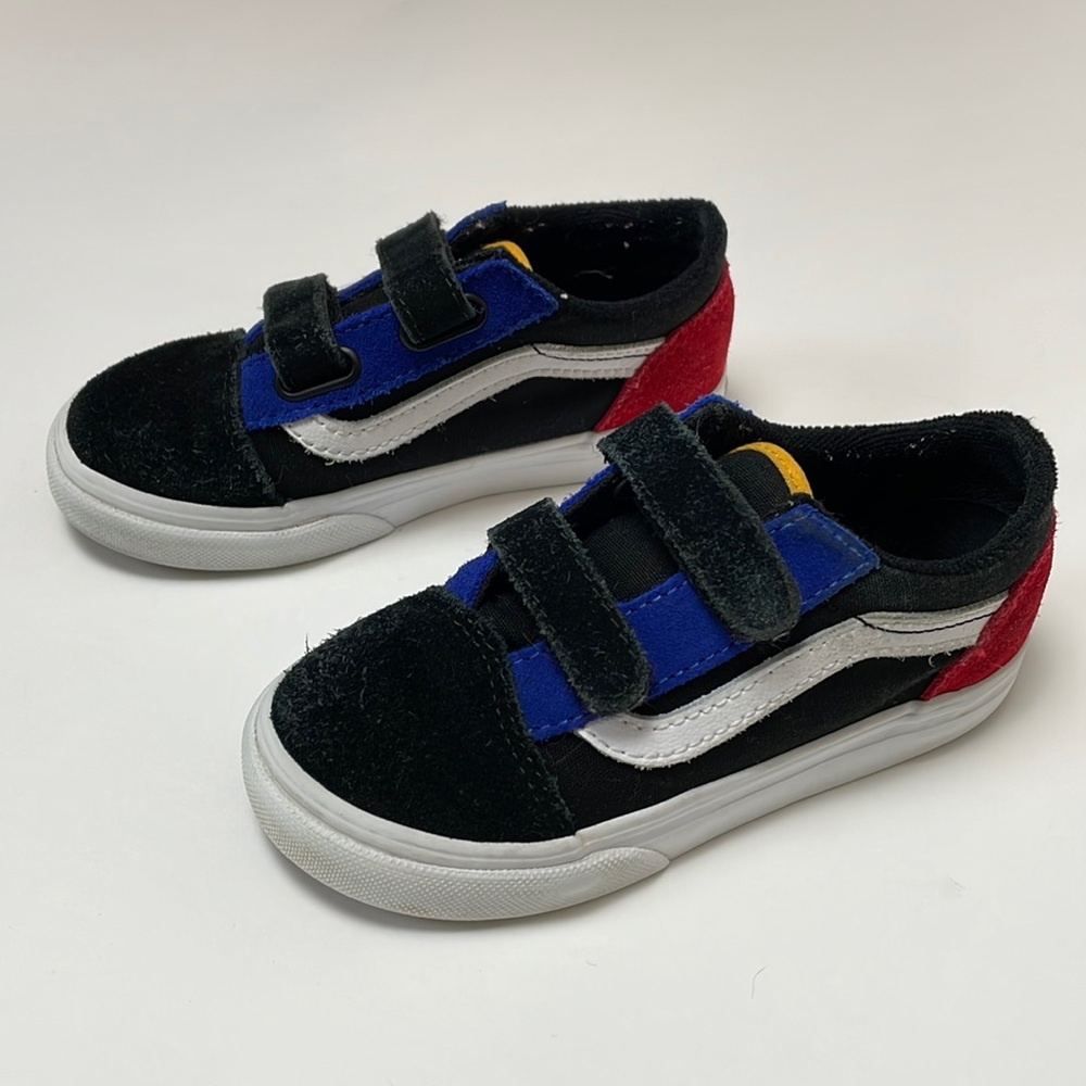 Toddler Vans Old Skool velcro sneakers 9.5